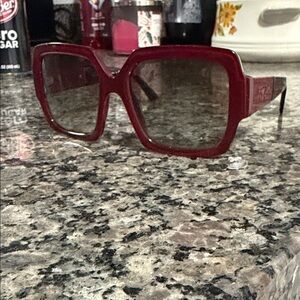 Prada Women's Deep Red Sunglasses